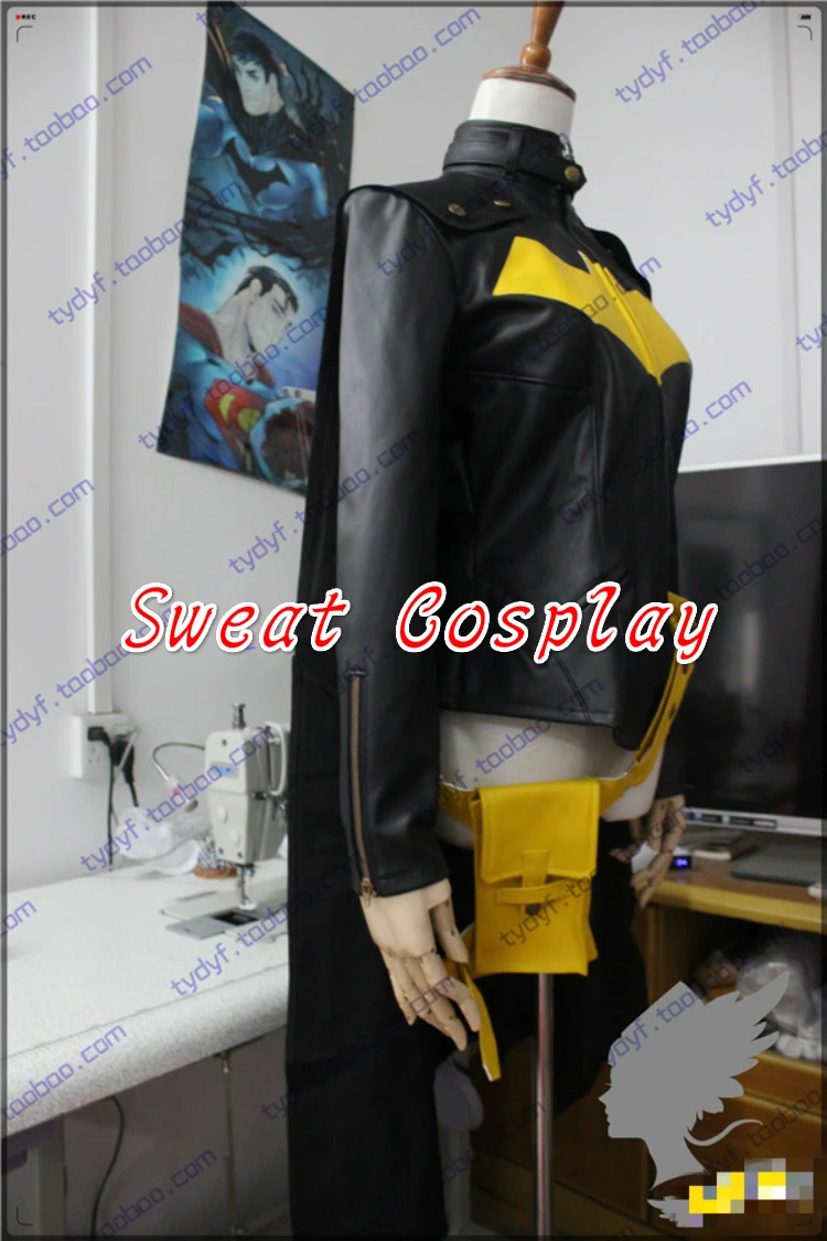 Черный костюм BatGirl пиджак плащ перчатки ремень для косплея|black costume|cosplay costumecostume