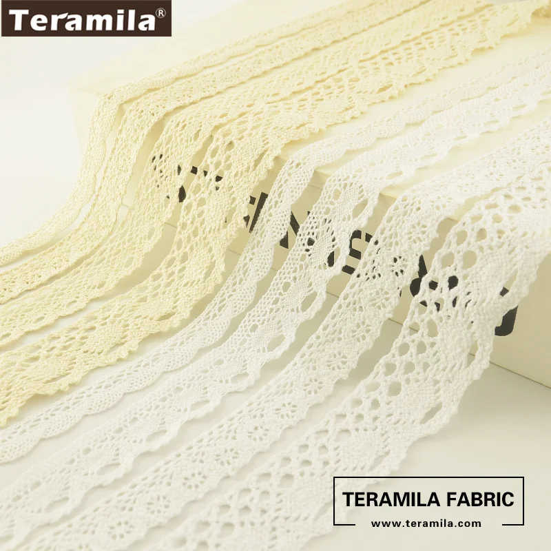 Teramila/белая бежевая кружевная лента 5 ярдов 4 шт. 45х45 см Рождественская хлопковая