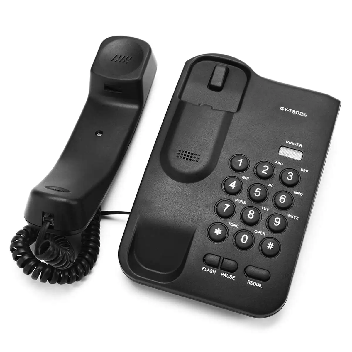 Белый черный настольный домашний настенный офисный проводной телефон домашний отель проводной стационарный телефон 12*19*7,5 см