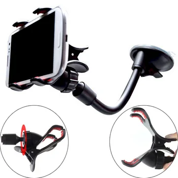 Universal Car Phone Holder Car Window Sucker Long Neck Stand Support GPS Holder For Iphone X