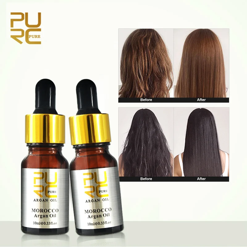 

1 Pc 10ml Moroccan Pure Argan Oil for Hair Care Oil Treatment for All Hair Types Hair Scalp Treatment Cheap Price Hair Face Body