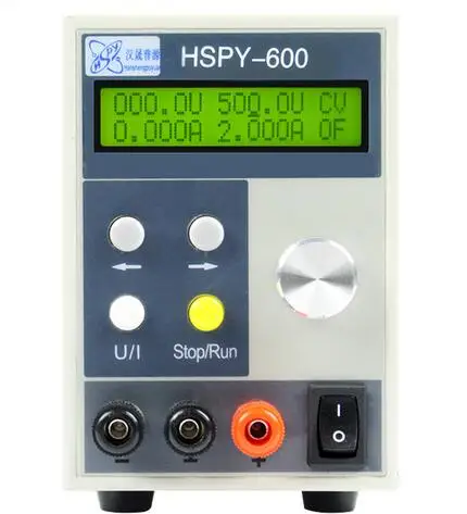 HSPY 500V 2A DC программируемый источник питания выход 0-500 V, 0-2A Регулируемый с RS232 портом