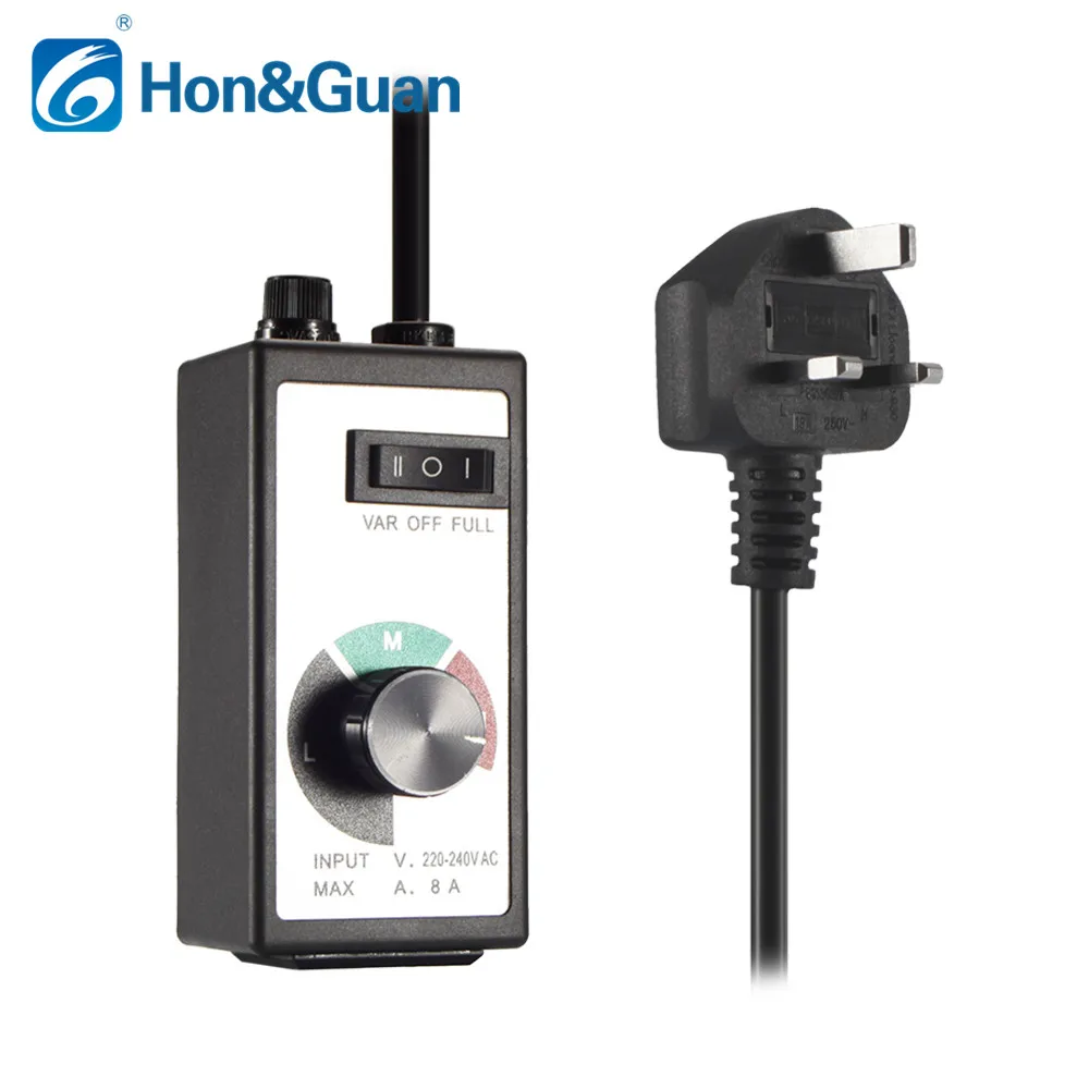 EU Uk Standard 10A 220V Variable Controller For Inline Duct Fan Current Pump Motor Speed Control Dimmer Speed Adjustment EU Uk Standard 10A 220V Variable Controller For Inline Duct Fan Current Pump Motor Speed Control Dimmer Speed Adjustment