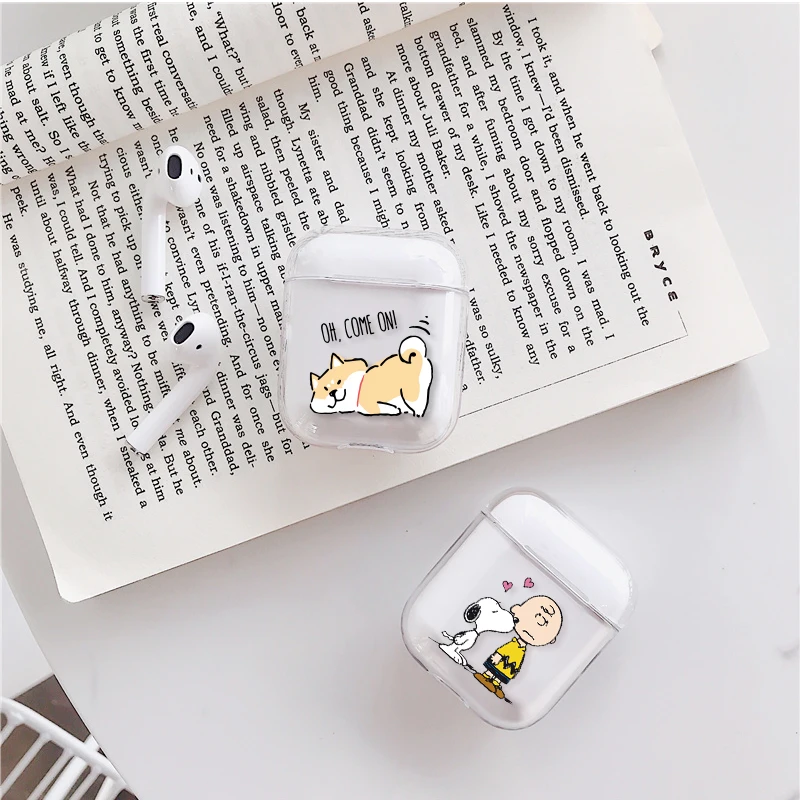 Hard PC Earphone Case For Airpods 1/2 Bluetooth Wireless Earphone Protective Clear Skin Cover For AirPods Universal Bag