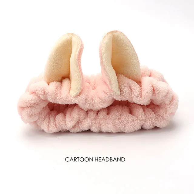 58 Styles Hair Bands for Women and Girls Makeup Mask Stretch Hair Band Cat Rabbit Ears Headdress Cartoon Hair Accessories A185-21