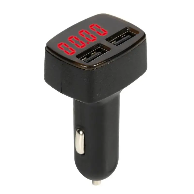 

Blue / Red Fahrenheit / Celsius 4 In 1 Car Charger USB Mobile Phone Charger Temperature Voltage Ammeter