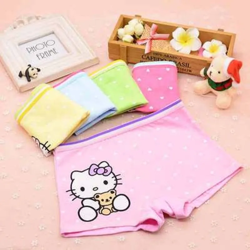 2017 New hello Kitty Baby Girls 100 Cotton underwear 1 PCS Baby Girls