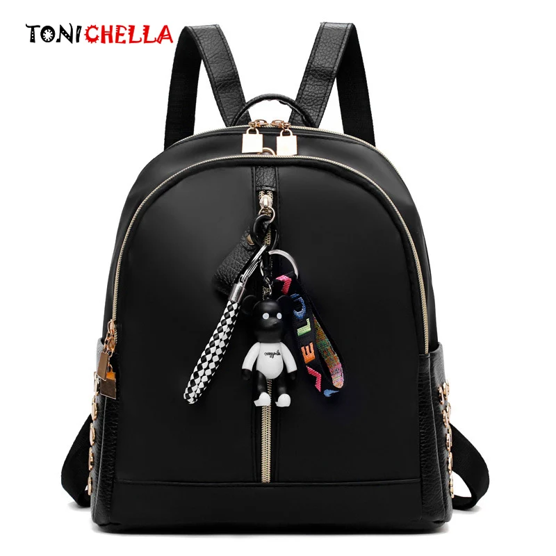 

Fashion Mummy Maternity Diaper Bag Oxford Waterproof Travel Backpack Baby Care Nursing Nappy Bags With Bear Decoration CL5342