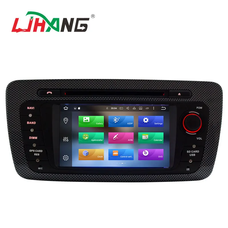 Flash Deal LJHANG Android 6.0 Car DVD Player for Seat Ibiza 6J 2009 2010 2011 2012 2013 WIFI Multimedia 2 Din Car radio Stereo autoaudio fm 1