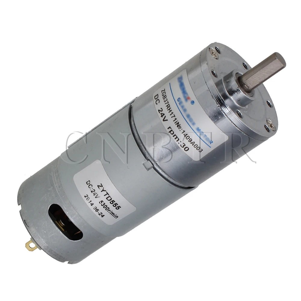 

CNBTR  Reversible 30RPM 24V DC High Torque Geared Box Electric Speed Reduce Motor