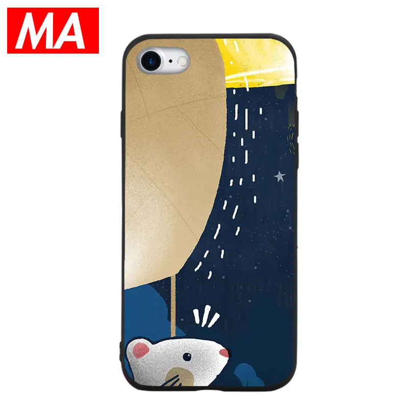 MA милый мультфильм стиль для девочки чехол IPhone 7 8 плюс XS Max XR Чехлы X 6 S 5 SE Мягкий