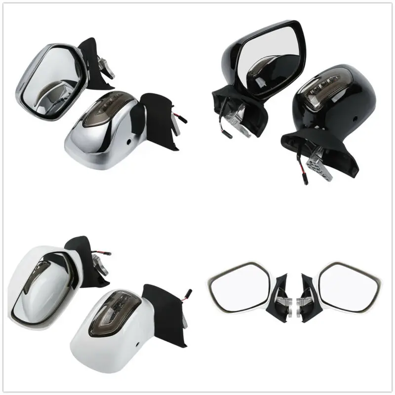  Motorcycle Rear View Mirrors with LED Turn Signals For Honda GL1800 Goldwing 1800 F6B 2013-2017 - 33051275335