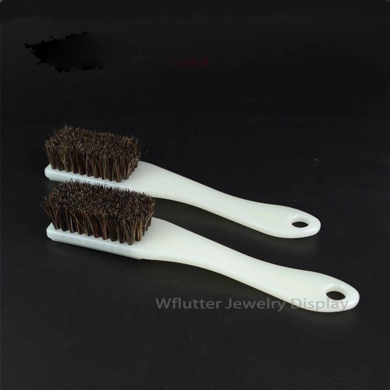 3pcs/lot Gem Diamond Cleaning Brush Jewelry Display Gold Silver Jade