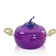 Алюминий 20 см креативный фруктовый суп горшок для молока Баклажан горшок кухня антипригарный бездымный электромагнитный духовой шкаф