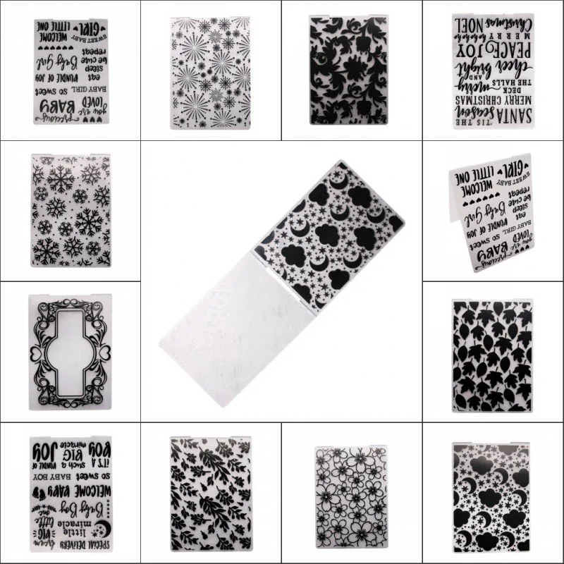 1 шт шаблон для тиснения бумажных карт пластиковая папка для тиснения DIY Фотоальбом многофункциональный шаблон ремесло карточные трафареты