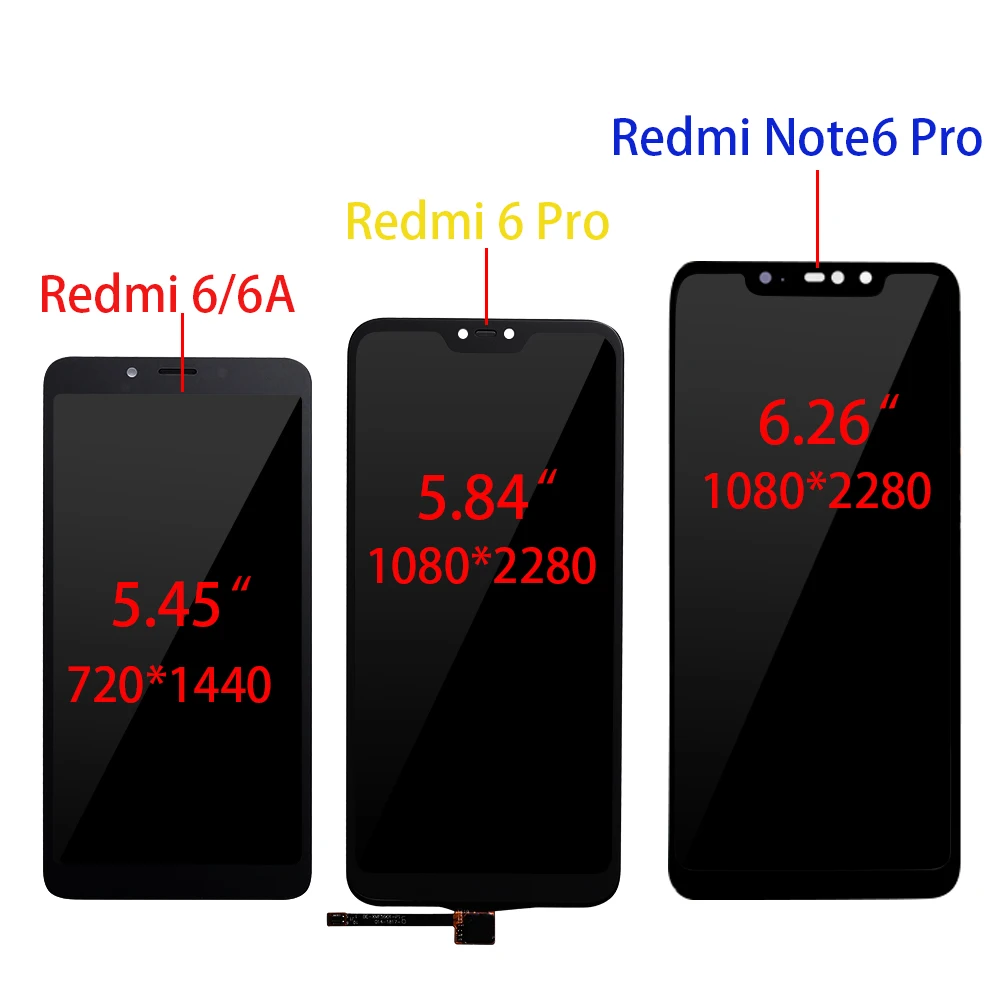 

Xiaomi Redmi 6 LCD Display Touch Screen Digitizer Assembly For Xiaomi Redmi Note 6 Pro LCD 6A Note6 Pro Screen Replacement