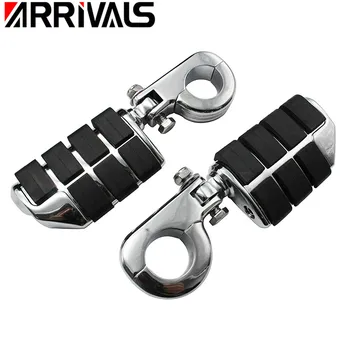 

Motorcycle 1.25" 32mm Highway Bar Foot Pegs Footrest With Mount For Harley Sportster Softail Suzuki Yamaha Honda GoldWing GL1500