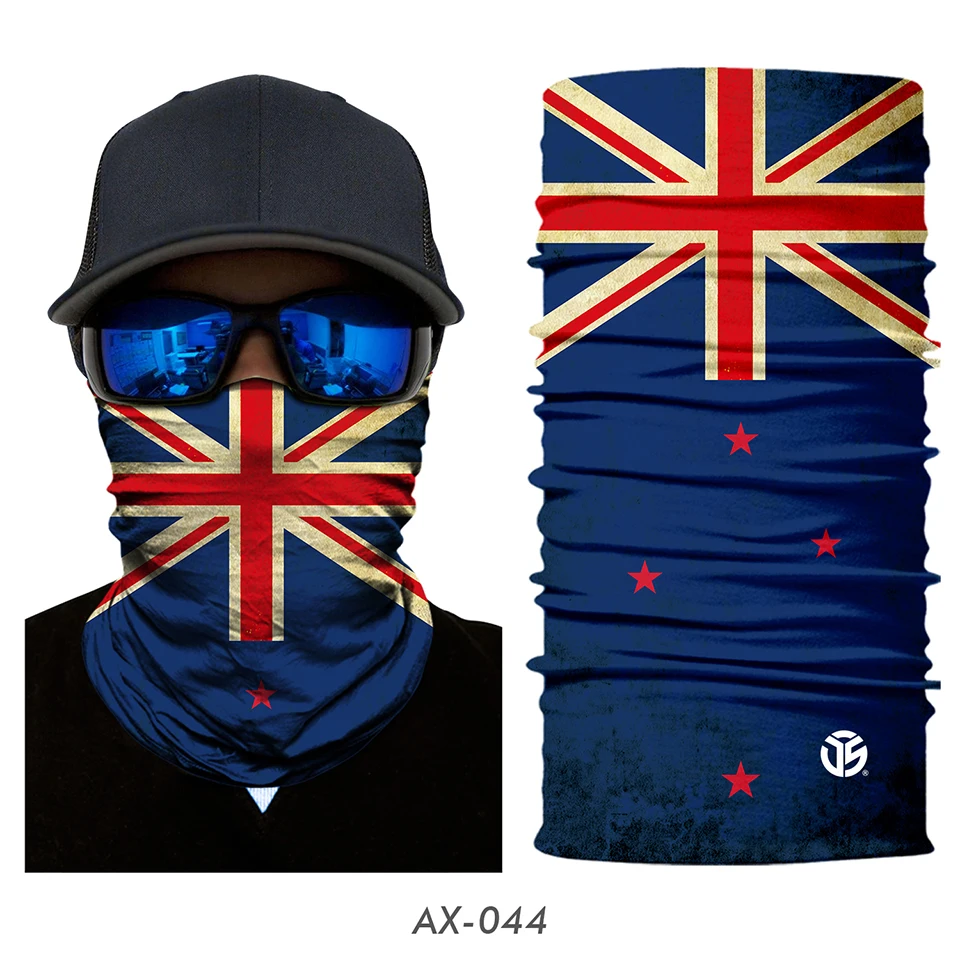 Национальный флаг бесшовная маска для лица щит труба пятна Бег Велоспорт Кемпинг Лыжная бандана для рыбалки повязка на голову шарф для мужчин