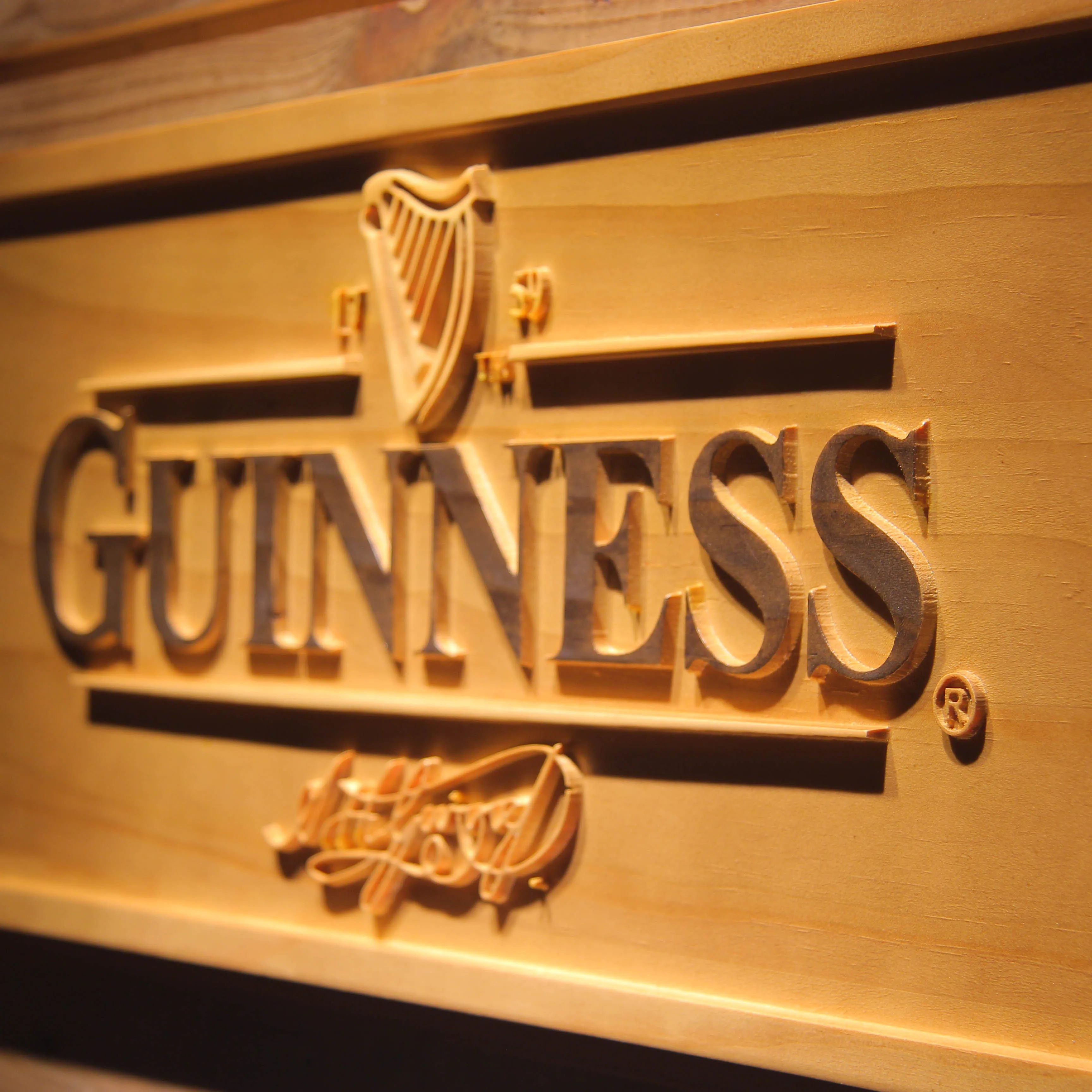 GUINNESS Ale пиво 3D деревянные знаки