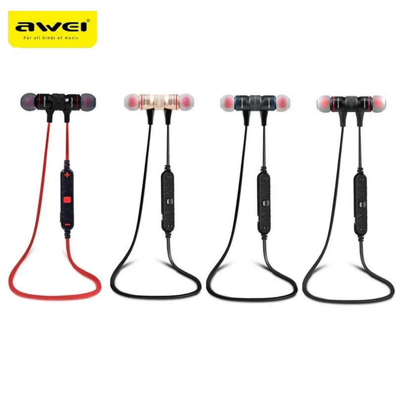 Awei A920BL Wireless Bluetooth 4.0 Earphone Sport Stereo Music Headset with Mic In-ear Earbuds Voice control and Noise Reduction