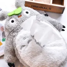 Aeruiy cute soft plush my neighbor gray totoro napkin tissue case toy,home/cars decoration,creative Christmas and birthday gift