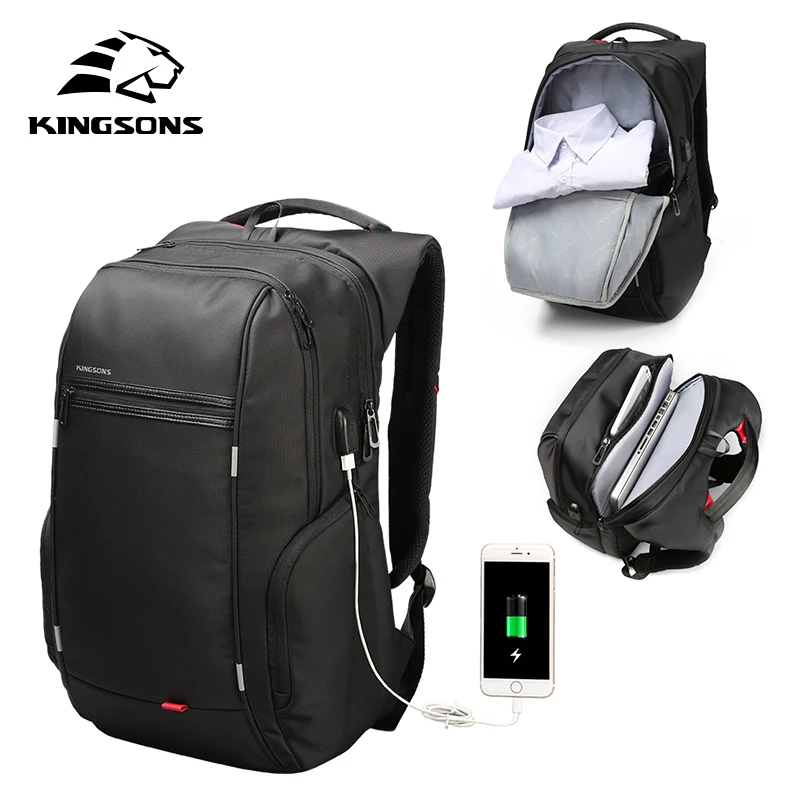 Продажа KINGSONS 2019 новый товар мужской женский модный рюкзак для ноутбука деловой повседневный рюкзак для путешествий сумка на плечо подарок на Рожде...
