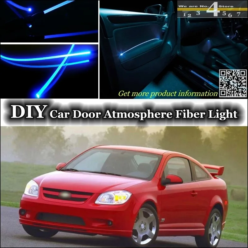 For Chevrolet Cobalt Interior Light Tuning Atmosphere Fiber Optic Band Ambient Light  Inside Door Cool Strip Light (Not EL light ) Refit