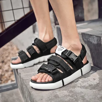 

Summer Men Sandals Hook&loop Men's Summer Shoes 2019 Fashion Waterproof Casual Beach Shoes Size May29