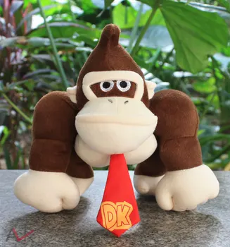 

5pcs/lot Super Mario Bros Donkey Kong Plush Toys Monkey Stuffed Dolls Kids Gift 10"26cm Free Shipping