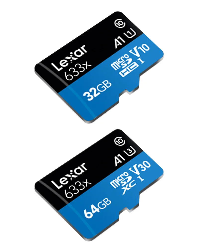 Lexar 633x оригинальную карту TF 512 ГБ A2 V30 Micro SD карты 256 ГБ 128 64BGB A1 U3 карта памяти класса 10 32GB U1 Макс 95 МБ/с. для телефона