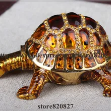 Большие подарки черепаха большая безделушка коробка черепахи черепаха навесная безделушка коробка Оловянная черепаха кольцо на память коробка 14*11*5,5 см(Д* Ш* В