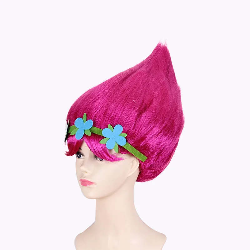 Аниме тролли волос Cos Бобби принцесса ребенка волосы Хэллоуин костюмы для