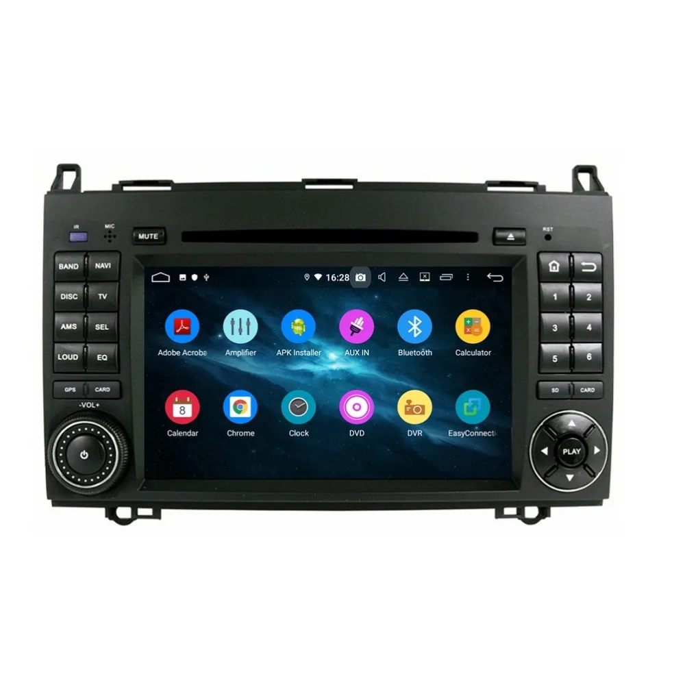 Discount 1024*600 Octa Core 2 din 7" Android 9.0 Car DVD Radio GPS for Benz A-W169 B-W245 Viano Vito Bluetooth 4.2 WIFI 4GB RAM 32GB ROM 4