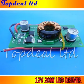 

2pcs Boost led driver CV-CC In 12V - 24V to DC 30-38V 650mA for 20W High Power LED Chip bead led transformer