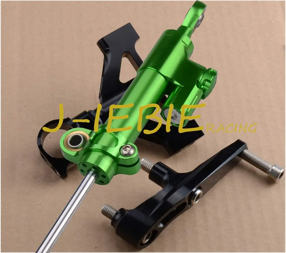 

CNC Steering Damper Stabilizer and Black Bracket Mounting For KAWASAKI Ninja ZZR1400 ZX14R 2006-2012 2007 2009 2011 2010 2008