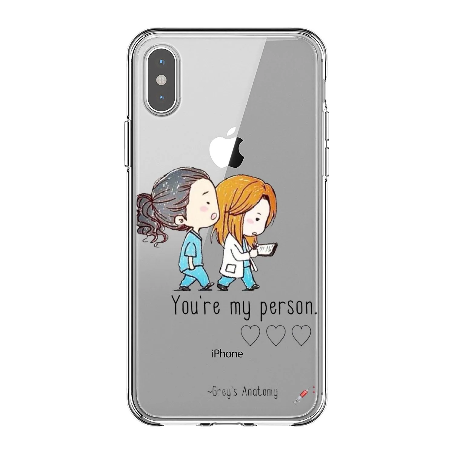 Greys Anatomy You are my person Мягкий Силиконовый ТПУ для телефона чехлы для iPhone 11 Pro MAX 5 5S 6 6splus 7 8Plus X XR XS MAX - Цвет: TPU