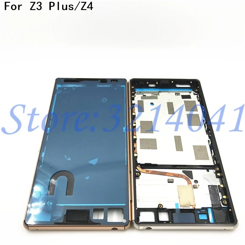 

Middle Frame For Sony Xperia Z4 Z3 Plus E6553 Single Card Frame Bezel LCD Housing Mid Faceplate + Side Button + Dust Plug Cover