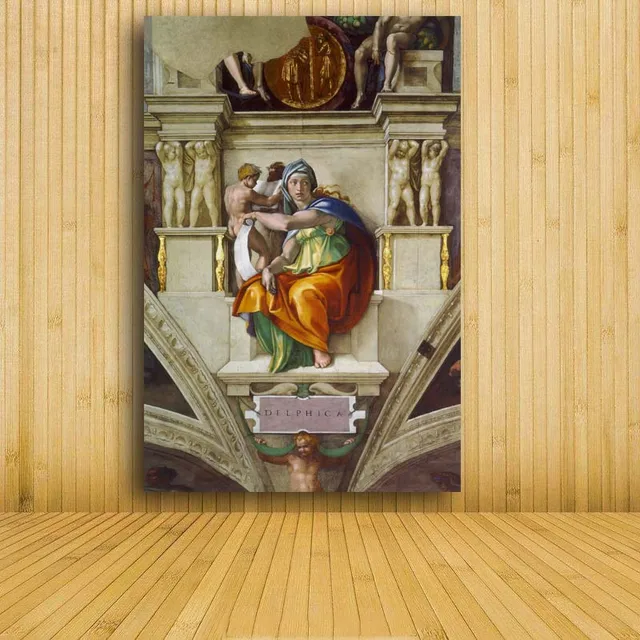 Création d'adam! Main de dieu! Peinture imprimée Religion peinture murale célèbre peinture à l