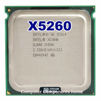 X5260 processor CPU 3.33GHz 6MB L2 Dual-Core work on 775 motherboard INTEL xeon
