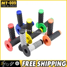 Pro конический зажим ручка MX сцепление для грязи велосипед мотоцикл для мотокросса руль ручки двойной цвет нескользящие носки