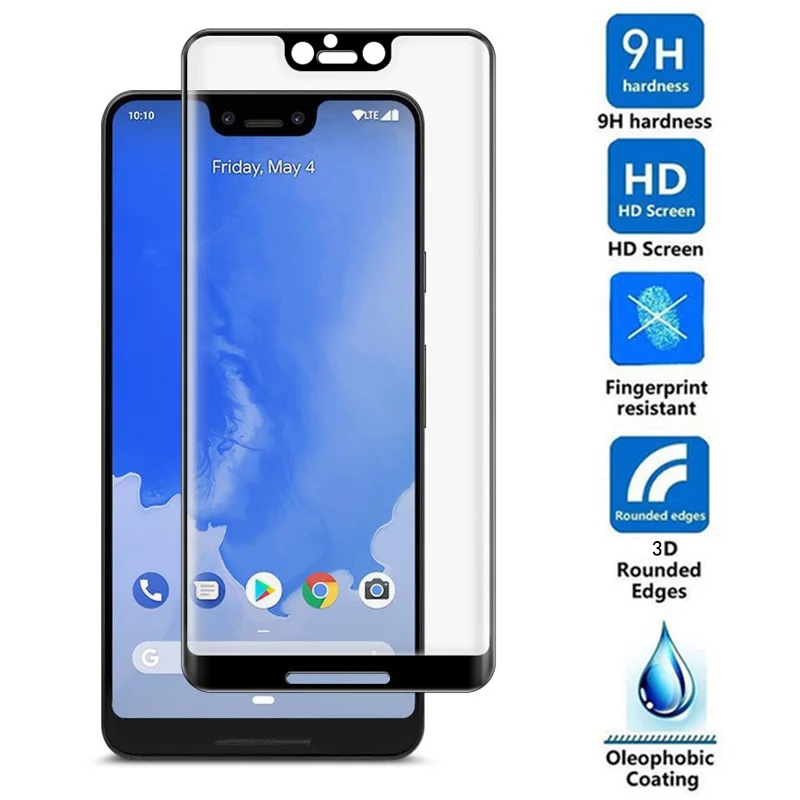 Изогнутое закаленное 3d стекло для Google Pixel 2 2XL 3 3XL полное покрытие Защита экрана XL