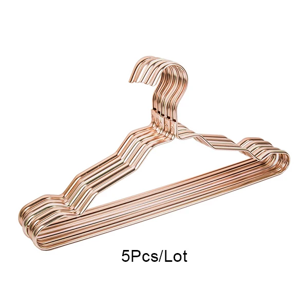 Rose Gold BAKINGCHEF 5 шт./партия вешалки для одежды гардероб нескользящие стеллажи для хранения Женская одежда Нижнее белье Держатель для брюк Коробка органайзер - Цвет: Rose Gold