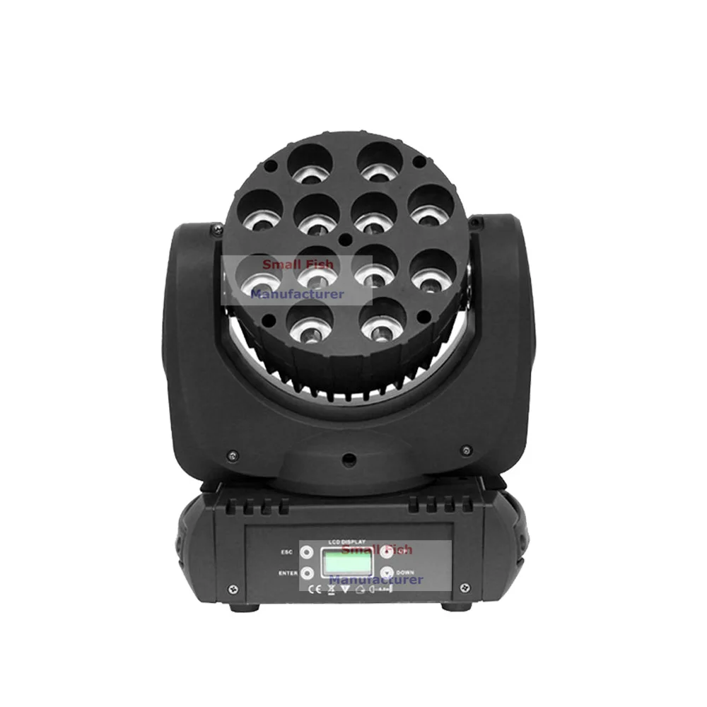 4 шт. супер компактный 12x12 Вт RGBW 4IN1 Moving Head луч света 200 Вт светодиодные лампы cree DMX 15 гл этап DJ лазерный светооборудование