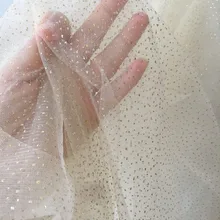 5 ярдов, изысканная мягкая фатиновая Фата цвета шампанского в Золотой горошек с блестками для невесты, клетка, цветы, свадебный букет, пачка