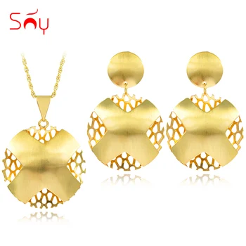 

Sunny Jewelry Vintage Jewelry Sets For Women Necklace Earrings Pendant Dubai Jewelry Sets For Anniversary Cross Jewelry Findings