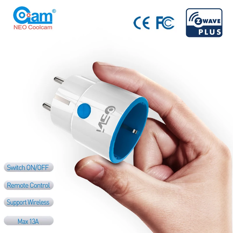 

NEO COOLCAM Z-wave EU PLug Smart Power Plug Socket Home Automation Alarm System home Compatible With Z-wave 300 And 500 Series