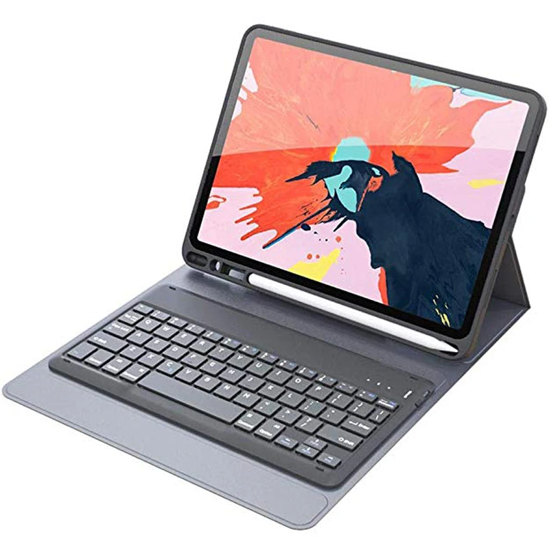 

For IPad Pro 11 Wireless Keyboard Case with Auto Wake/Sleep, Ultra Slim Wireless Smart Stand Flip Folio Hard Case Cover Sleeve