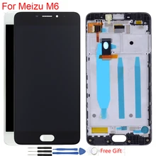 Дисплей 5," Meizu M6 M711H, ЖК-дисплей с рамкой, сенсорный экран, дигитайзер в сборе, замена 1280*720 IPS LCD