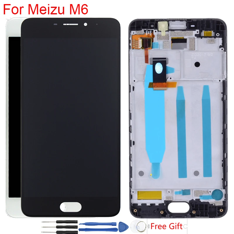 

Original Display 5.2" Meizu M6 M711H LCD Display With Frame Touch Screen Digitizer Assembly Replacement 1280*720 IPS LCD