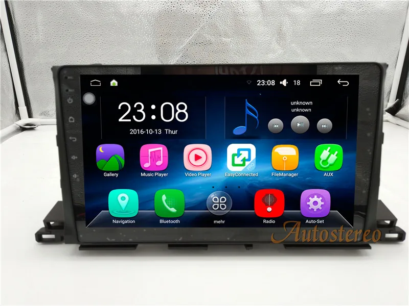 Excellent 10.2" Android 6.0 Car GPS Navigation Autoradio Stereo DVD Player Head unit For Toyota Highlander 2015 2016 2017 2